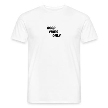 Good Vibes Only - Männer T-Shirt - Weiß - Vorne - AI Model Male 178 dark (178cm)