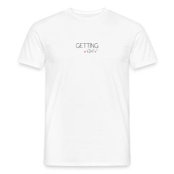 Getting Hitched! Personalisierbar - Männer T-Shirt - Weiß - Vorne - AI Model Male 178 dark (178cm)