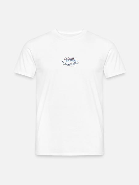 Canal du midi villes - T-shirt homme - blanc