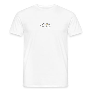 flower - Men's T-Shirt - white - Front - AI Model Male 178 dark (178cm)