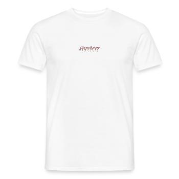 survivor - Men's T-Shirt - white - Front - AI Model Male 178 dark (178cm)