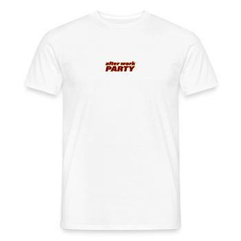 AFTER WORK PARTY - Männer T-Shirt - Weiß - Vorne - AI Model Male 178 dark (178cm)