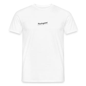 POZTUPIMI - Männer T-Shirt - Weiß - Vorne - AI Model Male 178 dark (178cm)