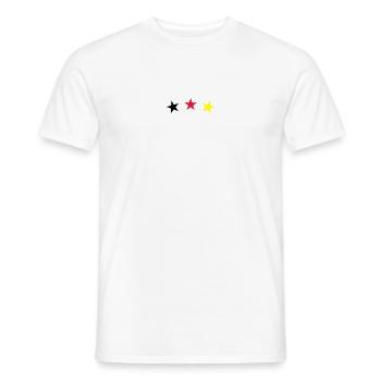 sterne sport fußball - Männer T-Shirt - Weiß - Vorne - AI Model Male 178 dark (178cm)