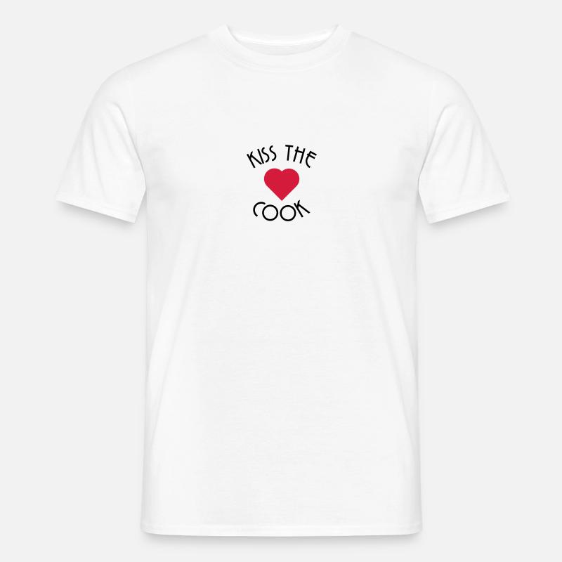 Koch - Männer T-Shirt - Weiß
