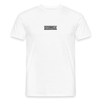 Georgia - Men's T-Shirt - white - Front - AI Model Male 178 dark (178cm)
