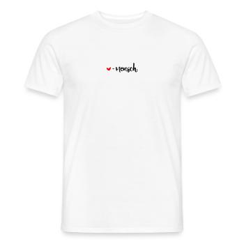 liebling mensch herz herzensmensch valentinstag - Männer T-Shirt - Weiß - Vorne - AI Model Male 178 dark (178cm)