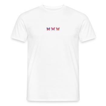 Colorful butterfly variety - Men's T-Shirt - white - Front - AI Model Male 178 dark (178cm)