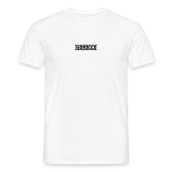 Maroc - T-shirt homme - blanc - Devant - AI Model Male 178 dark (178cm)