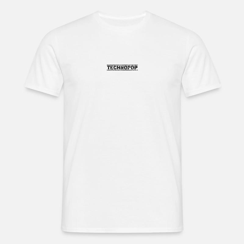 Technopop - Männer T-Shirt - Weiß