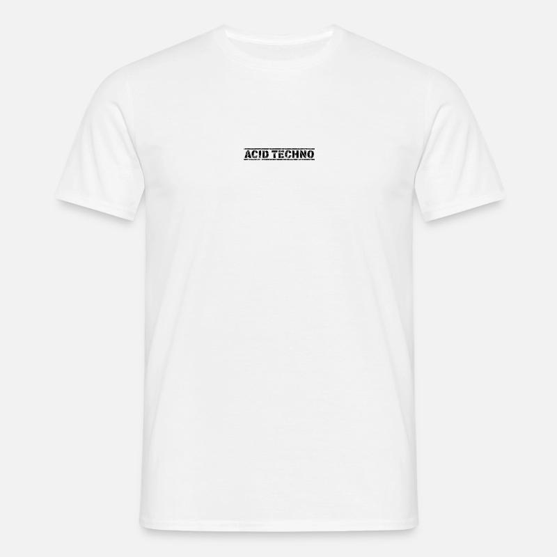 Acid Techno - Männer T-Shirt - Weiß