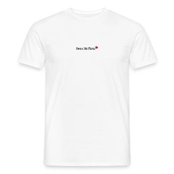 GRANNY. GRANDMA. MOTHER'S DAY. HAPPY BIRTHDAY - Men's T-Shirt - white - Front - AI Model Male 178 dark (178cm)