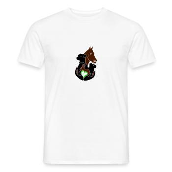 Tierarzt Hände Pferd Hund Katze Kaninchen Hase - Männer T-Shirt - Weiß - Vorne - AI Model Male 178 dark (178cm)