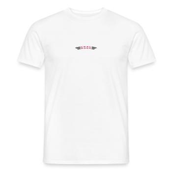 KRAVMAGA curved - Men's T-Shirt - white - Front - AI Model Male 178 dark (178cm)