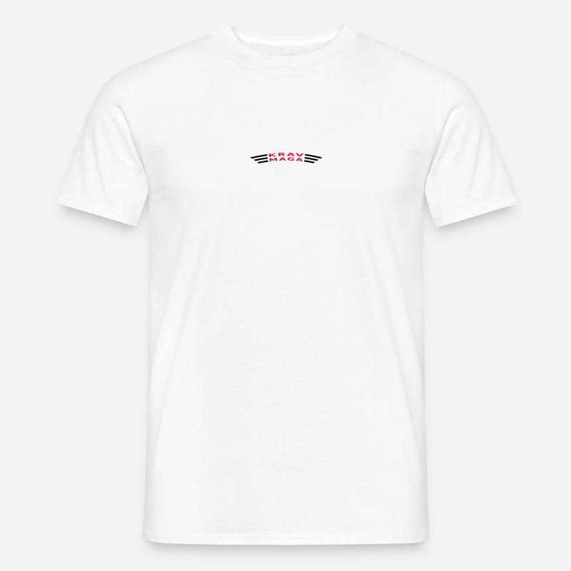 KRAVMAGA curved - Männer T-Shirt - Weiß