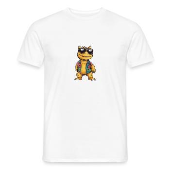 Dinosaurier stegosaurus Sommer - Männer T-Shirt - Weiß - Vorne - AI Model Male 178 dark (178cm)