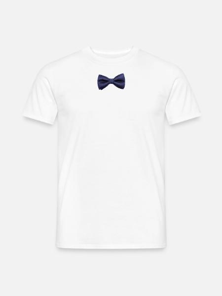 noeud papillon classe - T-shirt homme - blanc