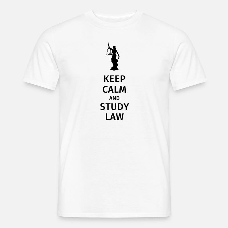 keep calm and study law - Männer T-Shirt - undefined