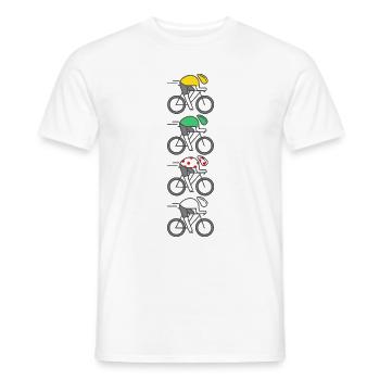 bike bike bikes bikes france jersey champion - Men's T-Shirt - white - Front - AI Model Male 178 dark (178cm)