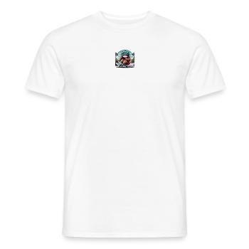 Faultier auf Skateboard - Männer T-Shirt - Weiß - Vorne - AI Model Male 178 dark (178cm)