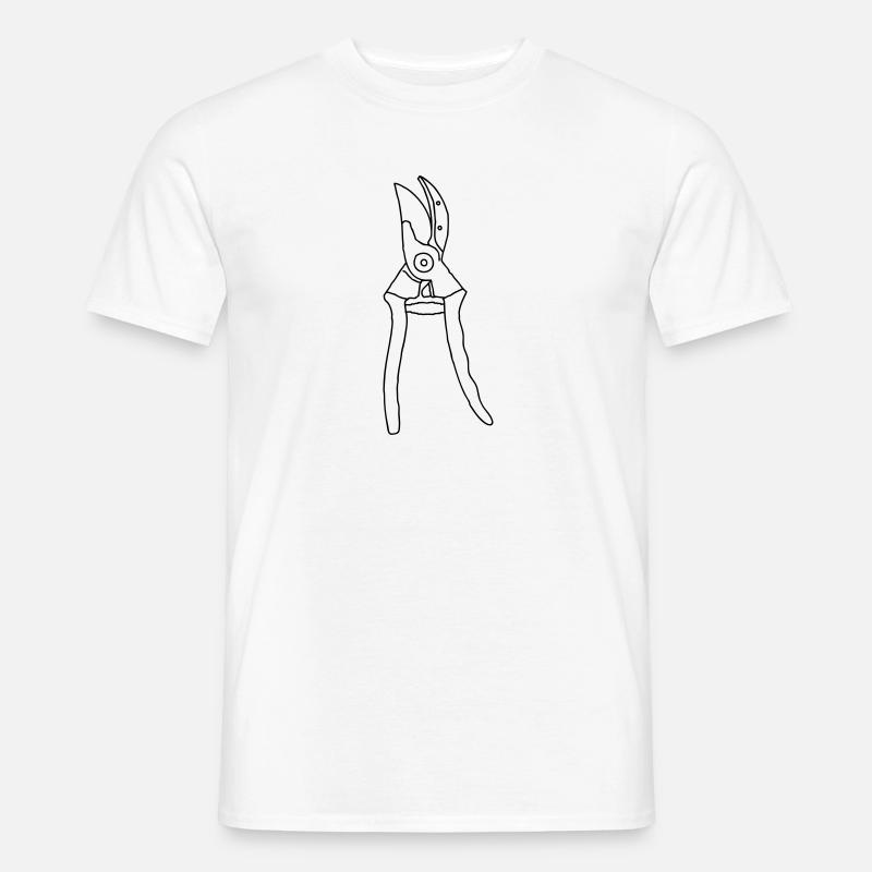 Gartenschere Rosenschere - Männer T-Shirt - undefined