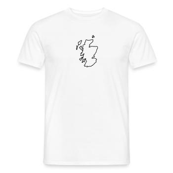 scotland 03 - Men's T-Shirt - white - Front - AI Model Male 178 dark (178cm)