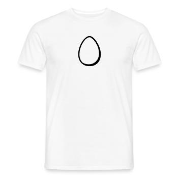 Egg - Men's T-Shirt - white - Front - AI Model Male 178 dark (178cm)