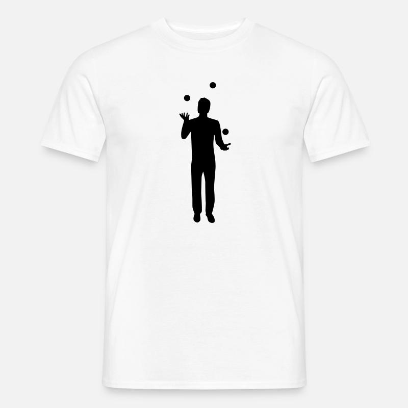 Jonglieren - Männer T-Shirt - Weiß