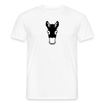 Esel - Männer T-Shirt - Weiß - Vorne - AI Model Male 178 dark (178cm)