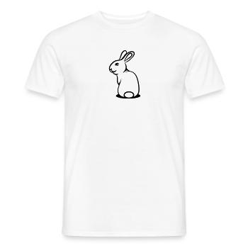 Hase süss lieb frech - Männer T-Shirt - Weiß - Vorne - AI Model Male 178 dark (178cm)