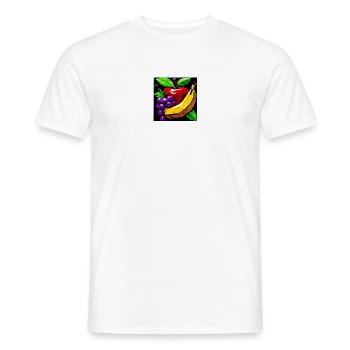Geometrische Fruchtcollage aus Ductape - Männer T-Shirt - Weiß - Vorne - AI Model Male 178 dark (178cm)