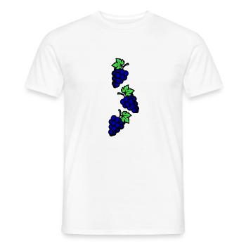 Raisin Symbole Raisin - T-shirt homme - blanc - Devant - AI Model Male 178 dark (178cm)