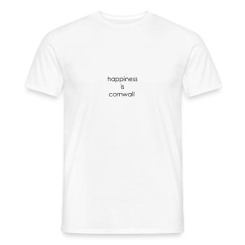 le bonheur est cornouailles - T-shirt homme - blanc - Devant - AI Model Male 178 dark (178cm)