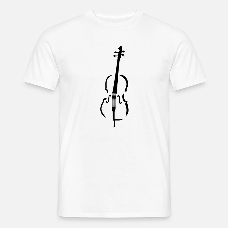 Cello - Männer T-Shirt - Weiß