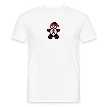 Skelett Lebkuchenmann Icon - Männer T-Shirt - Weiß - Vorne - AI Model Male 178 dark (178cm)