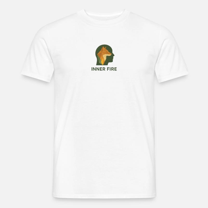 Inner Fire – The Glow Inside - Men's T-shirt - white