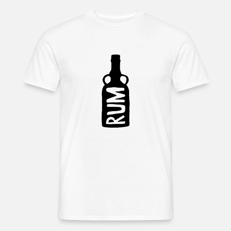Rum - Männer T-Shirt - Weiß
