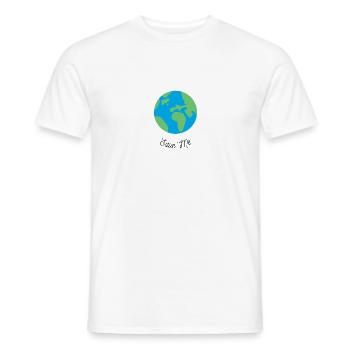 Save Me - Planète Terre - T-shirt homme - blanc - Devant - AI Model Male 178 dark (178cm)
