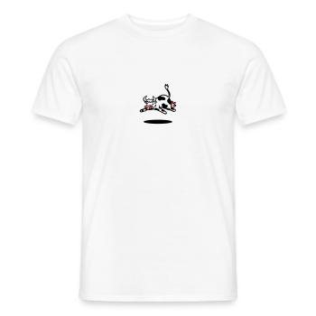 cow - Men's T-Shirt - white - Front - AI Model Male 178 dark (178cm)