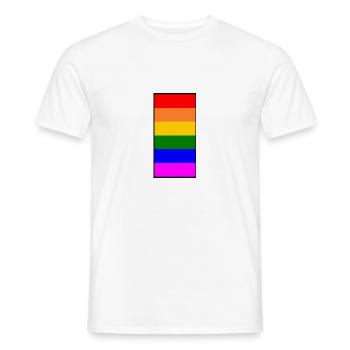 Lgbt - Men's T-Shirt - white - Front - AI Model Male 178 dark (178cm)