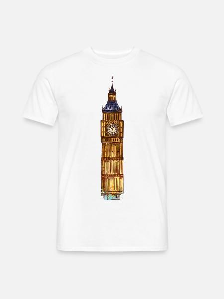 London England Big Ben - Men's T-Shirt - white