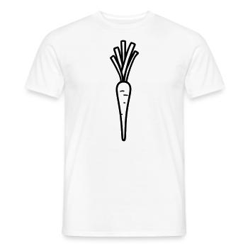 Carotte - T-shirt homme - blanc - Devant - AI Model Male 178 dark (178cm)