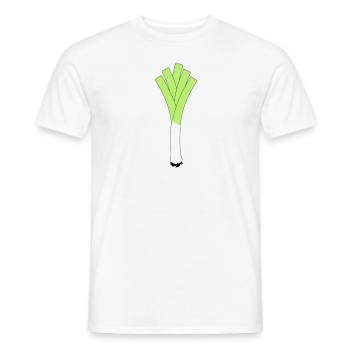Fitness Poireaux Légumes Larry - T-shirt homme - blanc - Devant - AI Model Male 178 dark (178cm)
