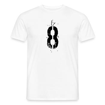8 Zahl 8 Jahre - Männer T-Shirt - Weiß - Vorne - AI Model Male 178 dark (178cm)