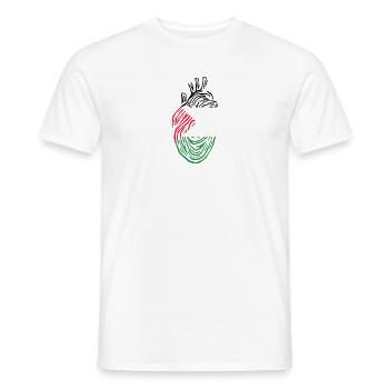 Cœur de Palestine – Liberté pour la Palestine - T-shirt homme - blanc - Devant - AI Model Male 178 dark (178cm)