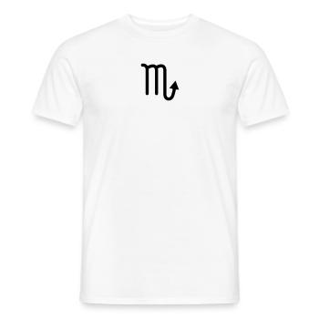 Skorpion Sternzeichen - Männer T-Shirt - Weiß - Vorne - AI Model Male 178 dark (178cm)