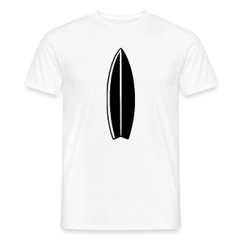 Surf Surf Surf Cadeau - T-shirt homme - blanc - Devant - AI Model Male 178 dark (178cm)