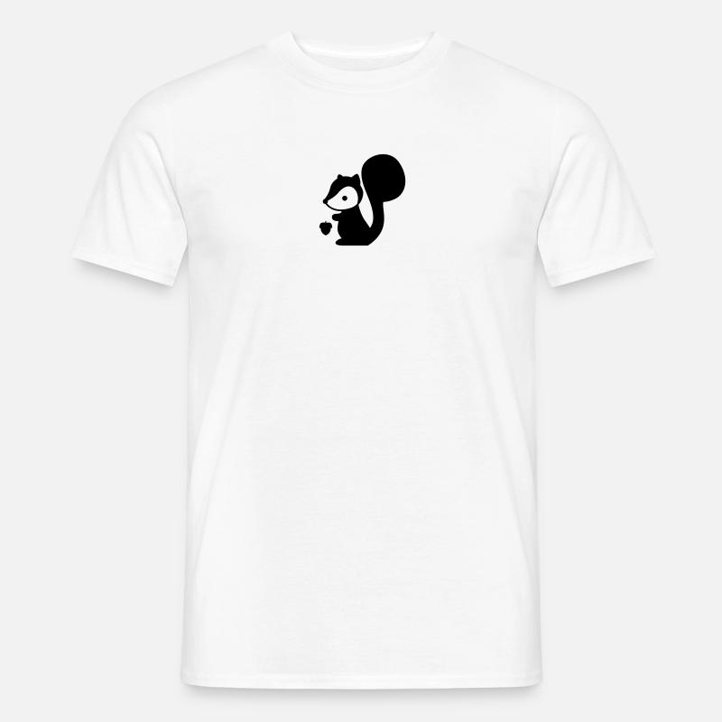 Eichhörnchen - Männer T-Shirt - Weiß