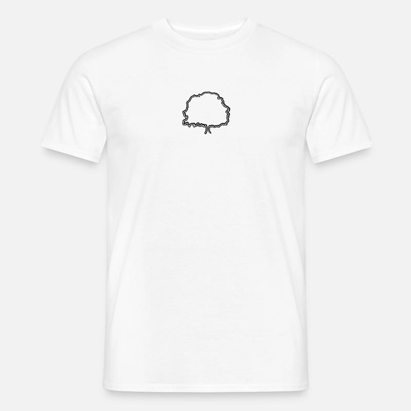 woak - white on black - Männer T-Shirt - Weiß