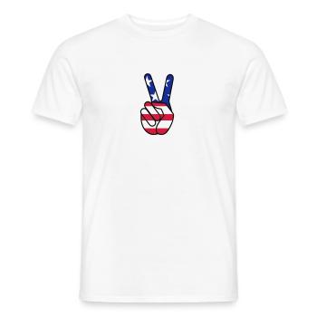 USA Victoire - T-shirt homme - blanc - Devant - AI Model Male 178 dark (178cm)
